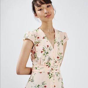 Topshop Tea Dress Pink Floral NWOT 2